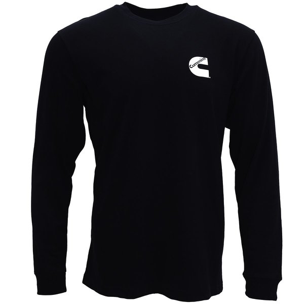 Cummins Long Sleeve T-Shirt Mens Black Sm CMN4775